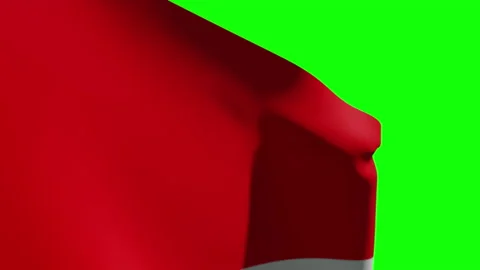Indonesia Flag Close Stock Footage 134856728