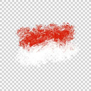 Indonesia Flag Cloud Splatter Paint Brush Element? Stock Illustration