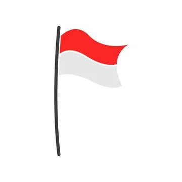 Indonesia flag design Stock-Illustration