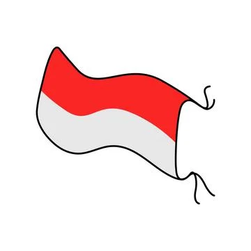 Indonesia flag design Stock-Illustration