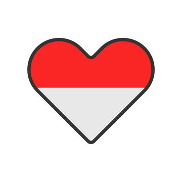 Indonesia flag design Stock-Illustration