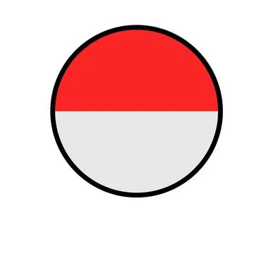 Indonesia flag design Stock Illustration