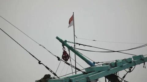 Indonesia Flag Stock Footage 33857946