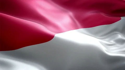 Indonesia Flag Stock Footage 116380598