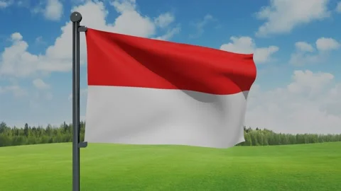 Indonesia Flag Stock Footage 152709530