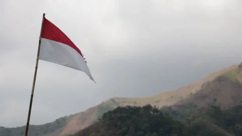 Indonesia Flag Stock Footage 209499560