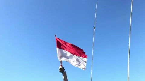 Indonesia flag Stock Footage 234486639