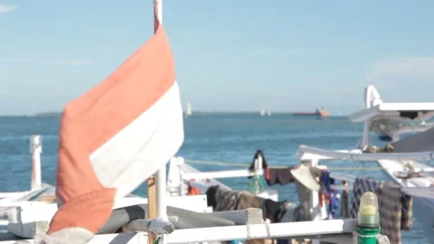 Indonesia flag Stock Footage 272196725