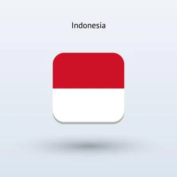 Indonesia flag icon Stock Illustration