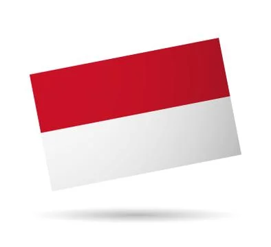 Indonesia flag 스톡 일러스트