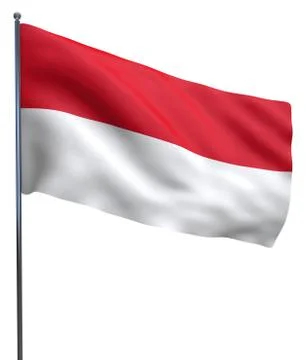Indonesia Flag Image Stock Illustration