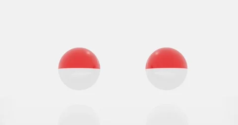 Indonesia flag symbol Stock Footage 184829320