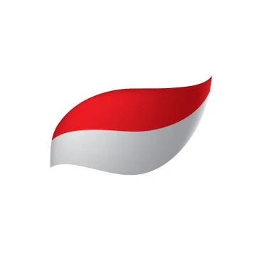 Indonesia flag, vector illustration 스톡 일러스트