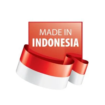Indonesia flag, vector illustration on a white background Indonesia flag, ... Stock Photos