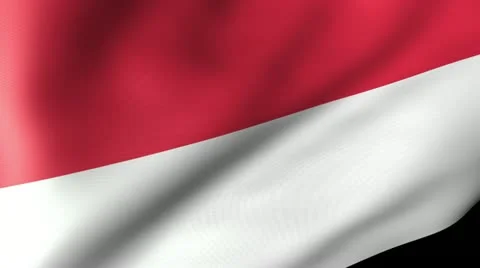 Indonesia Flag Waving Stock Footage 12206259