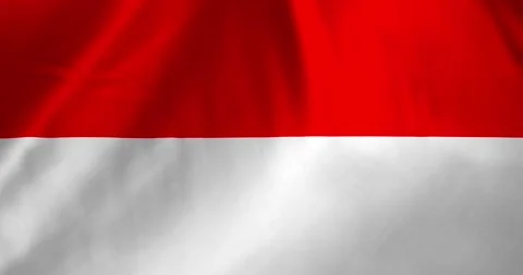 Indonesia flag waving with the wind background loop video animation Video stock 327172091