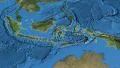 Indonesia, glide over the map, outlined 4k or 4k+ Resolution