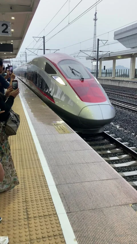 Indonesia High Speed Train Stock Footage 291363740