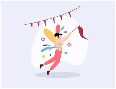 Indonesia independence day vector design for indonesia merdeka Stock-Illustration