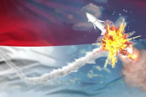 Indonesia intercepted nuclear warhead Stock Illustration