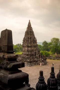 Indonesia, Java, Parambanan Hindu temple complex Foto stock