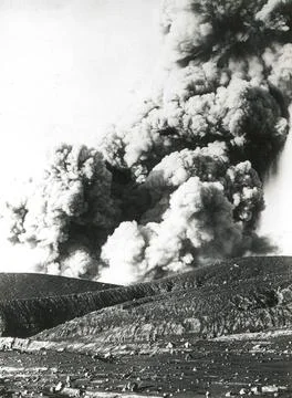 Indonesia, Java. Tengger mountains. Semeru (3676 m). View over ash hangers... Fotos Stock