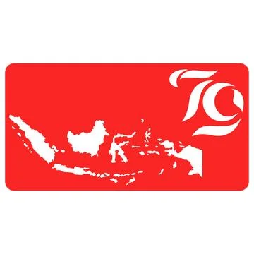 Indonesia map design template Stock-Illustration