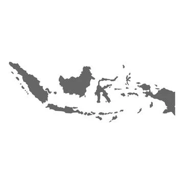 Indonesia map design template Stock-Illustration