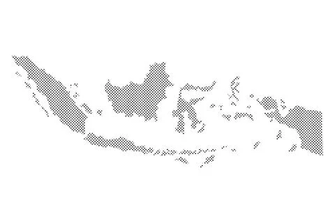 Indonesia Map Halftone Background. Vector illustration. Stock Illustration