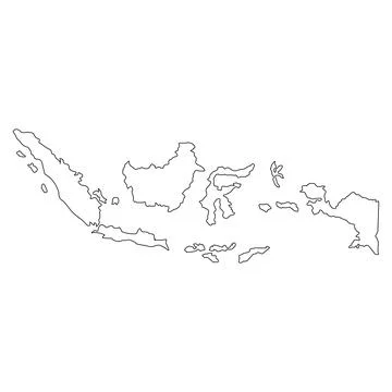 Indonesia map icon Stock Illustration