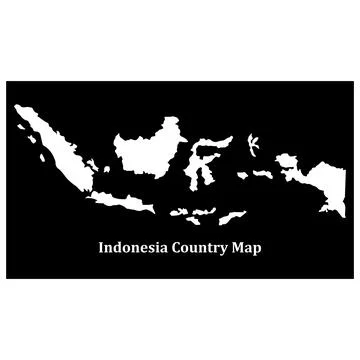Indonesia map icon Stock Illustration