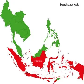 Indonesia map Stock Illustration