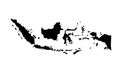 Indonesia Map Stock-Illustration