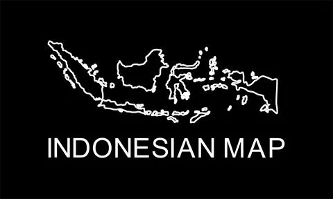 Indonesia Map Stock Illustration