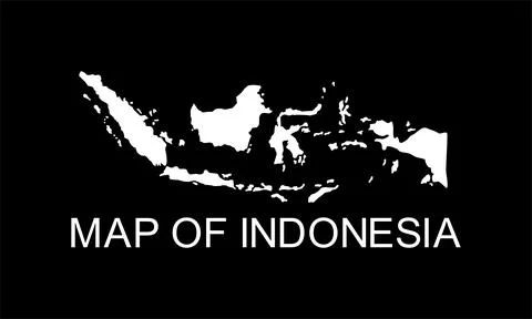 Indonesia Map Stock Illustration