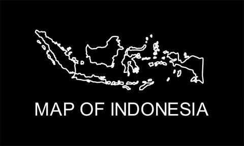 Indonesia Map Stock-Illustration