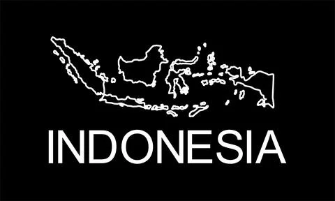 Indonesia Map Stock Illustration