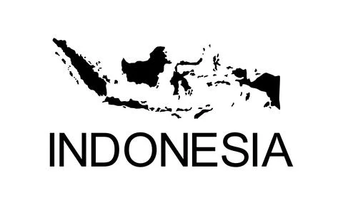 Indonesia Map Stock-Illustration