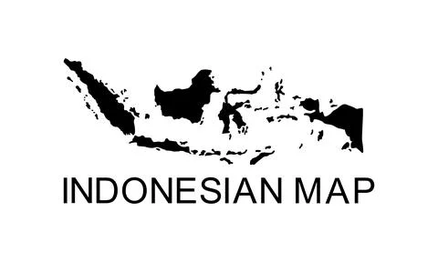 Indonesia Map Stock Illustration