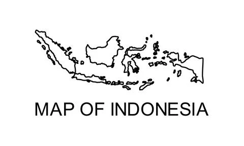 Indonesia Map Stock Illustration