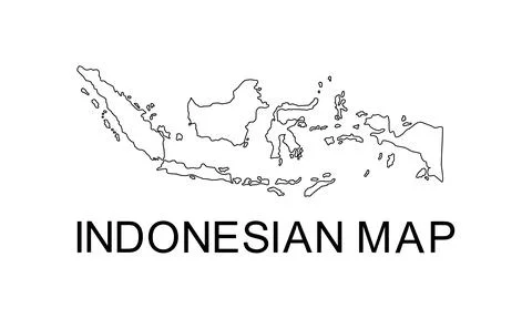 Indonesia Map Stock-Illustration