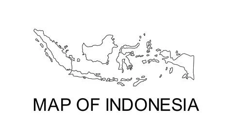 Indonesia Map Stock-Illustration