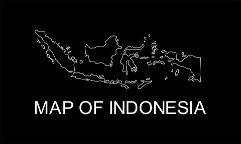 Indonesia Map Stock-Illustration