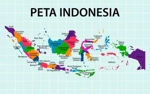 Indonesia Map illustration EPS Vector Stock-Illustration