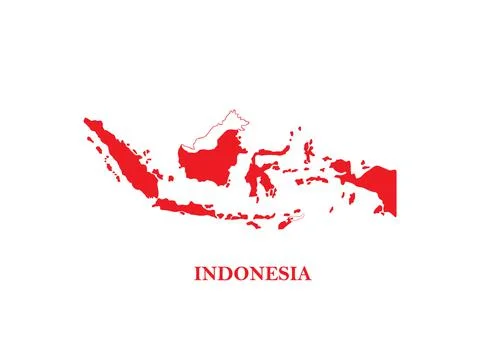 Indonesia maps vector Stock Illustration