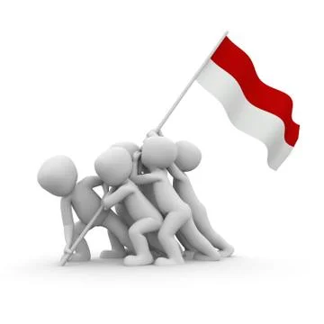 Indonesia memorial Stock Illustration