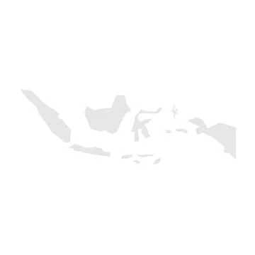 Indonesia simplified vector map Stock Illustration