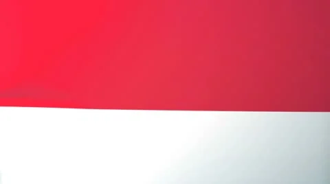 Indonesia Waving Flag Stock Footage 10762009
