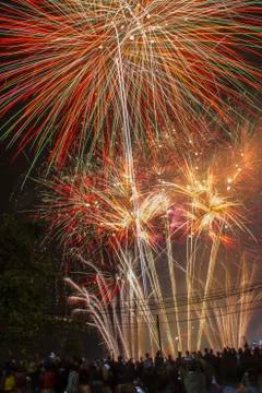 Indonesia, West Java, Bandung, Sky full of fireworks Photos