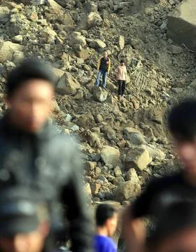 Indonesia West Java Earthquake - Sep 2009 Stock-Fotos